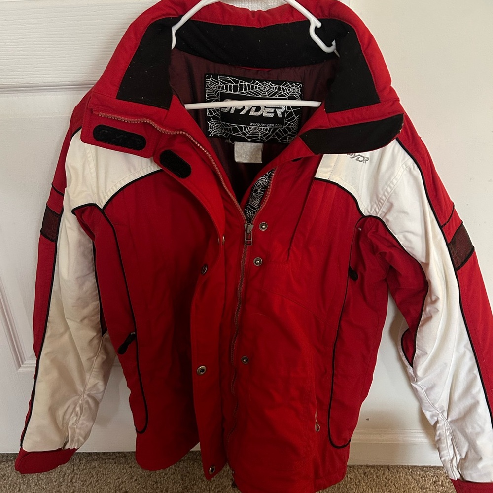 Spyder deadstock red ski jacket